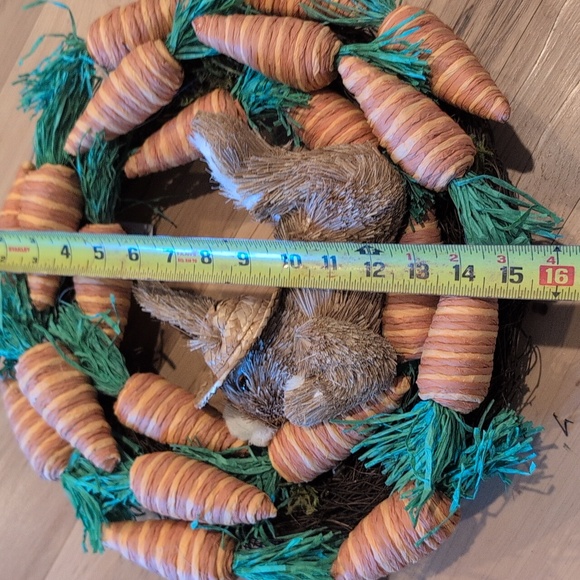 Whimsical Carrot and Bunny Wreath - Picture 8 of 9